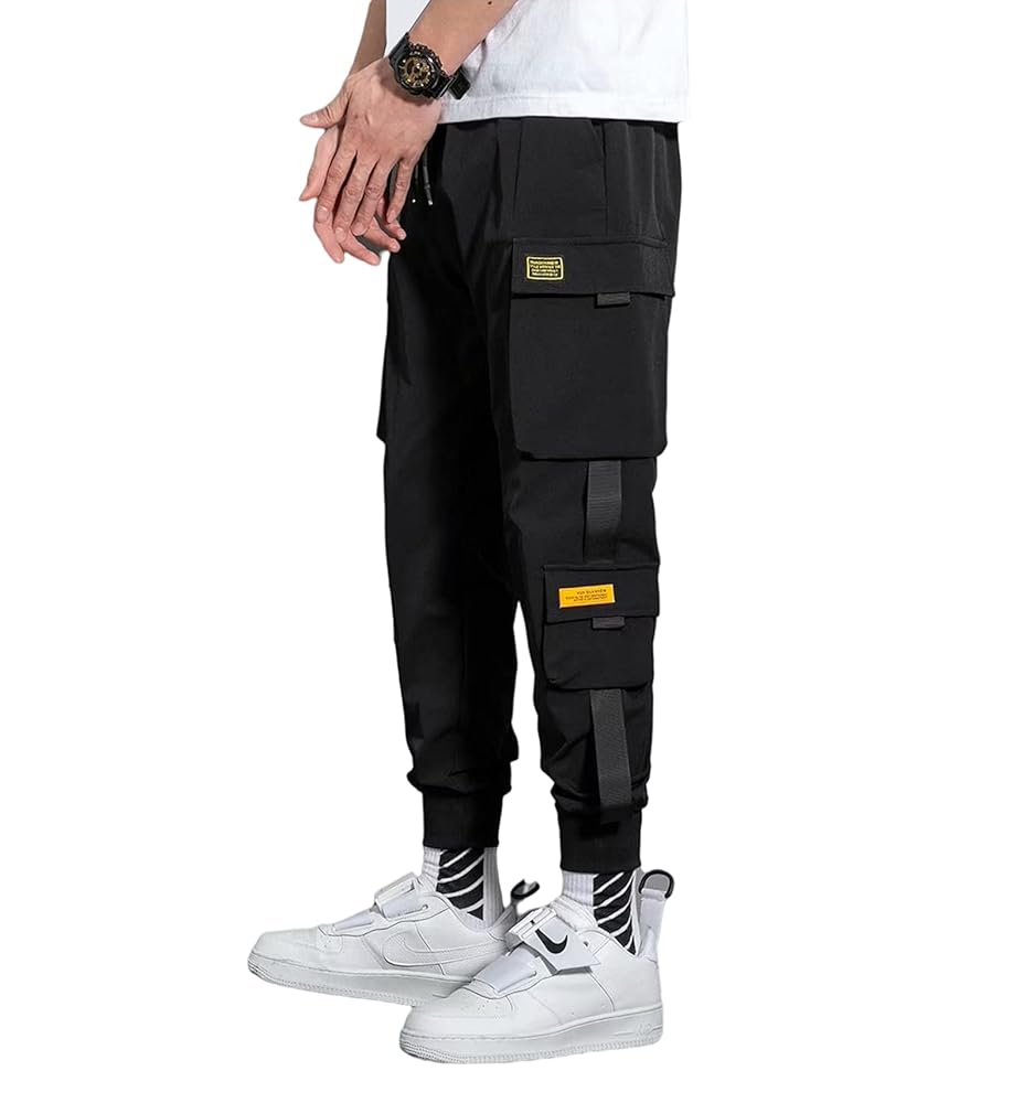 Floette Men Fashion Cargo Pants with Multi Pocket Casual